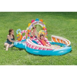 Aire de jeux Piscine enfant gonflable - INTEX - Royaume des bonbons -