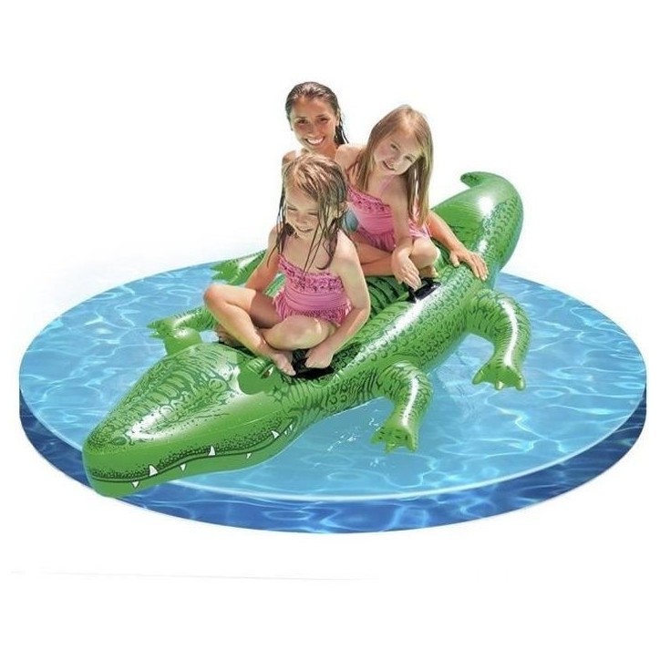 Crocodile a chevaucher - INTEX - Longueur 193 cm - Mixte - A partir de 3 ans Crocodile a chevaucher - INTEX - Longueur 193 cm - Mixte - A partir de 3 ans