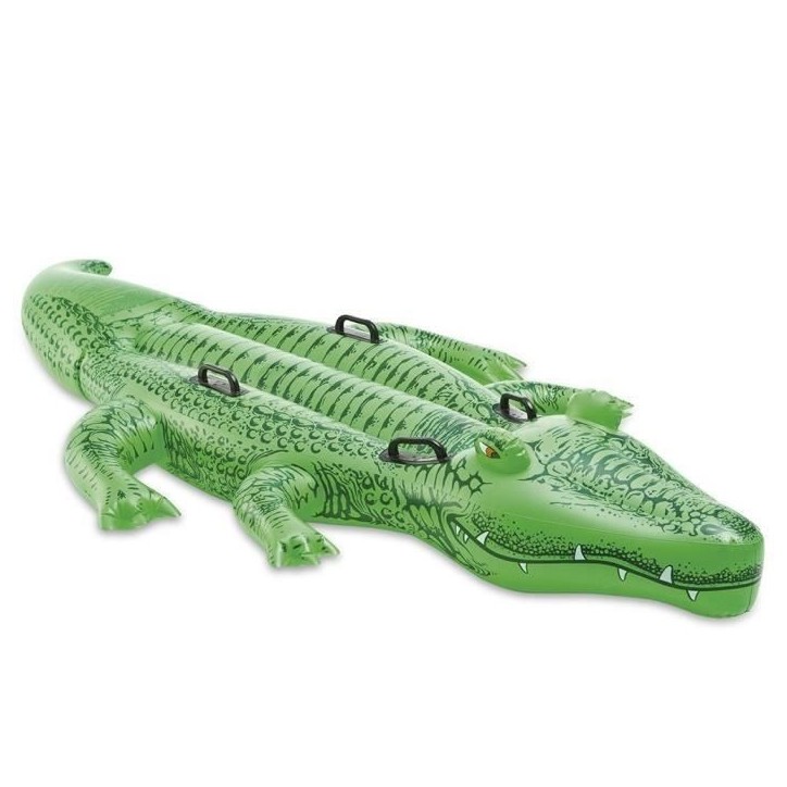 Crocodile a chevaucher - INTEX - Longueur 193 cm - Mixte - A partir de 3 ans Crocodile a chevaucher - INTEX - Longueur 193 cm - Mixte - A partir de 3 ans