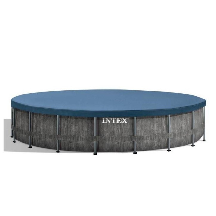 Kit Piscine hors sol tubulaire INTEX - Pris Frame - 549 x 122 cm - Ronde (Pompe, bâche, tapis de sol et échelle) - 26744NP Kit Piscine hors sol tubulaire INTEX - Pris Frame - 549 x 122 cm - Ronde (Pompe, bâche, tapis de sol et échelle) - 26744NP