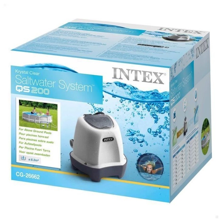 Intex - 26662 - Stérilisateur au sel QS200 pour piscine jusqu'a 8 m3 Intex - 26662 - Stérilisateur au sel QS200 pour piscine jusqu'a 8 m3