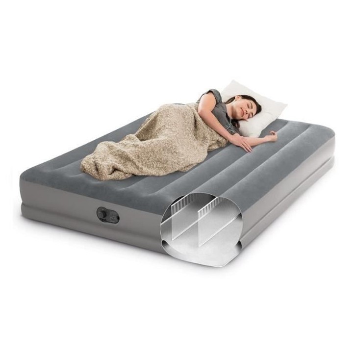 Matelas gonflable 2 places flex pump - Intex Matelas gonflable 2 places flex pump - Intex