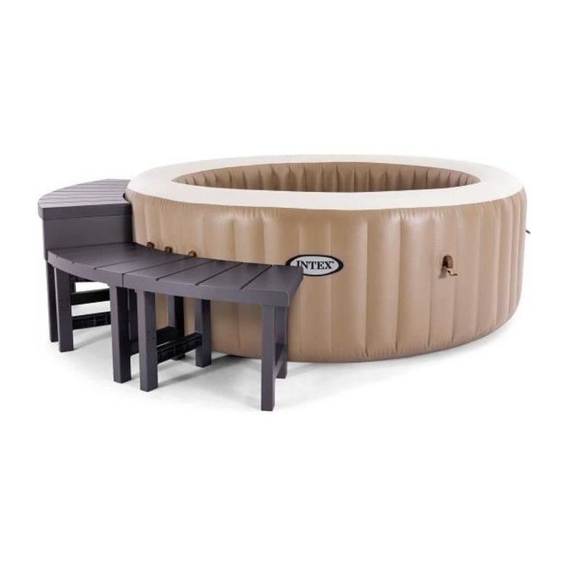 Entourage de spa 4 places rond - INTEX - 28515 - 2 pieces medium + 2 p Entourage de spa 4 places rond - INTEX - 28515 - 2 pieces medium + 2 p