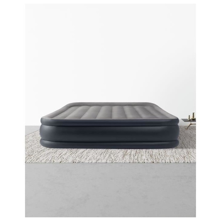 Lit d'appoint gonflable - INTEX - 2 Personnes - 150 x 200 cm - Ultra Plush - Fiber Tech Luxe Lit d'appoint gonflable - INTEX - 2 Personnes - 150 x 200 cm - Ultra Plush - Fiber Tech Luxe