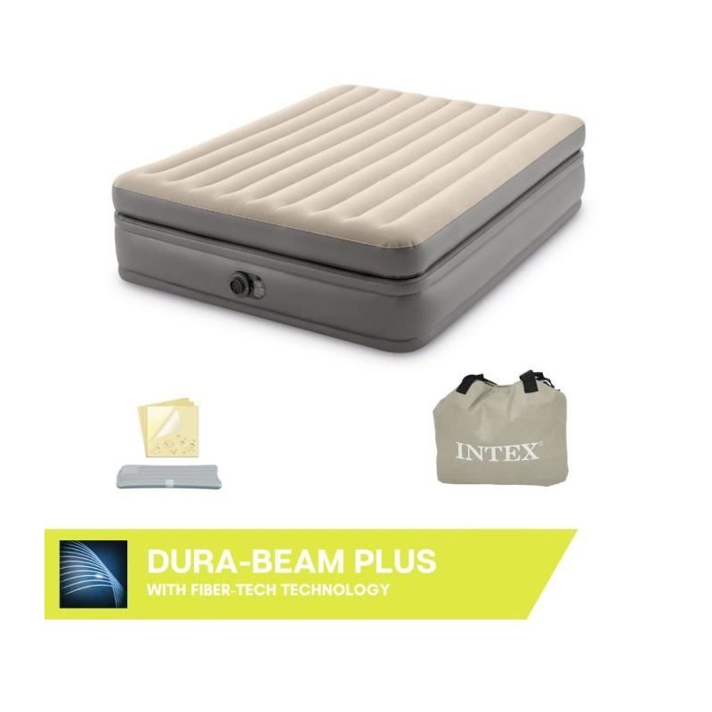 Matelas gonflable Intex - Prime Comfort - 2 personnes - 152x203x51 cm Matelas gonflable Intex - Prime Comfort - 2 personnes - 152x203x51 cm