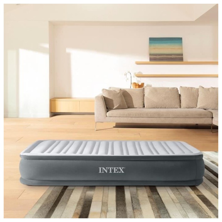 Matelas gonflable Intex - 1 Personne - 100 x 190 cm Matelas gonflable Intex - 1 Personne - 100 x 190 cm