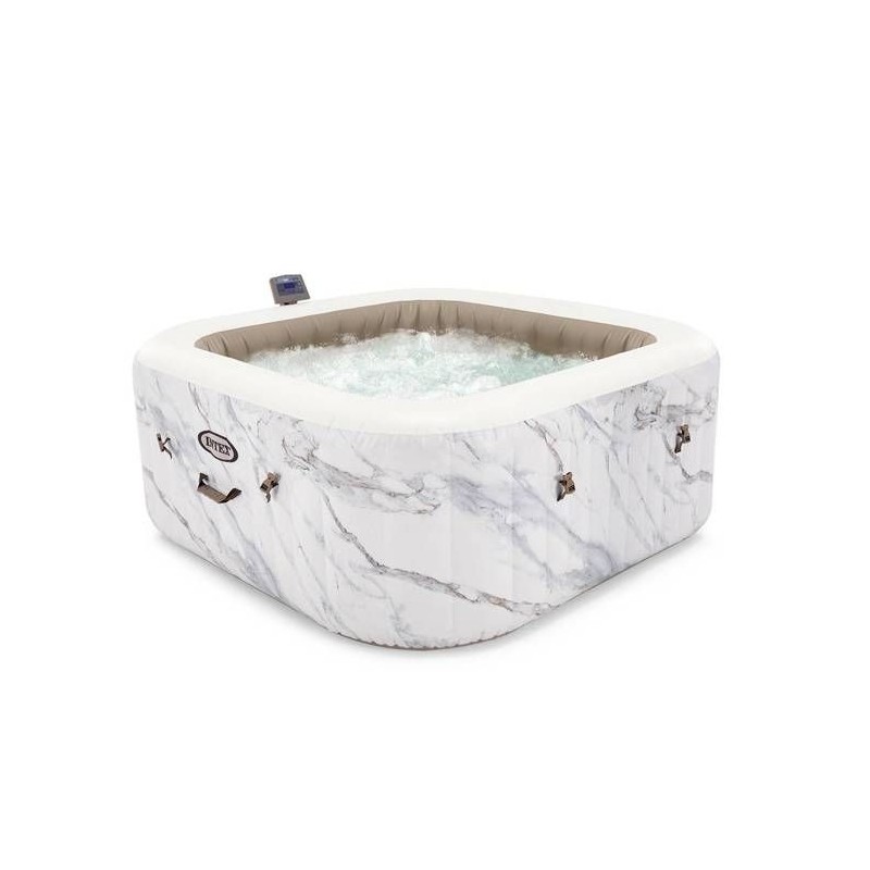Spa gonflable INTEX - Calacatta - 173 x 173 x 71 cm - 4 places - Carr