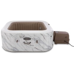 Spa gonflable INTEX - Calacatta - 173 x 173 x 71 cm - 4 places - Carr