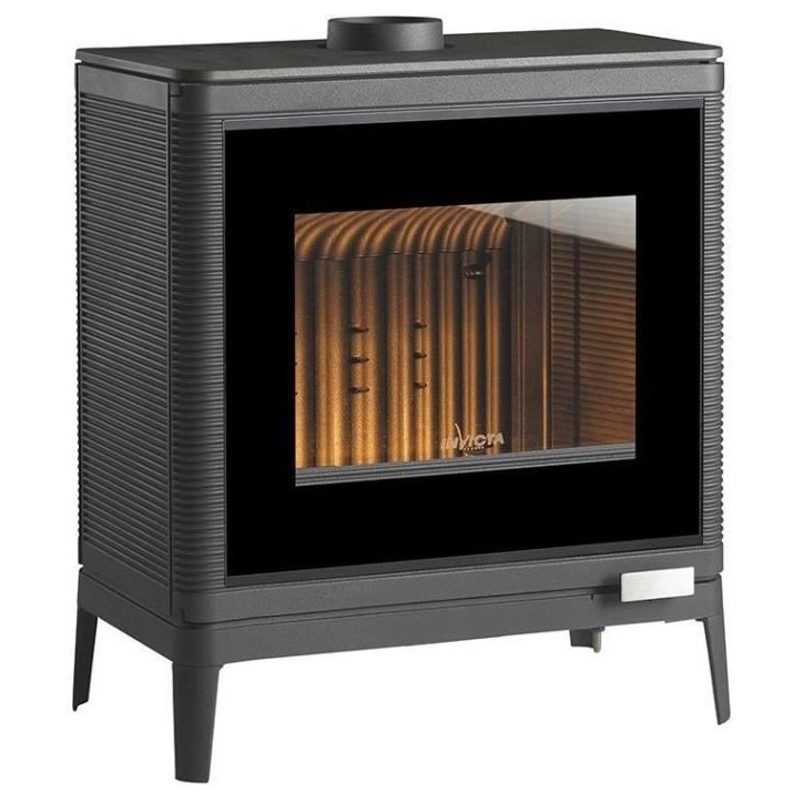 Poele a bois - INVICTA Kazan Grand Angle - 9 Kw - Bûches 58 cm Poele a bois - INVICTA Kazan Grand Angle - 9 Kw - Bûches 58 cm