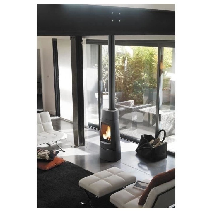 Poele a bois - INVICTA Aratos - Fonte - 8 KW - Bûches 40 cm Poele a bois - INVICTA Aratos - Fonte - 8 KW - Bûches 40 cm