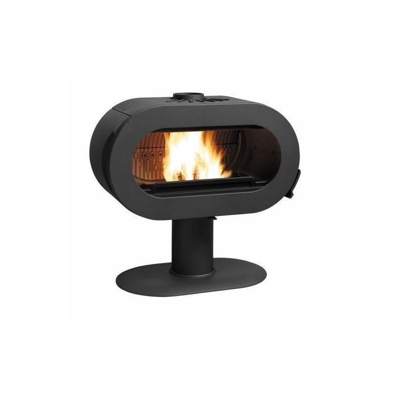Poele a bois - INVICTA - Fifty plus pied - 10 KW - En fonte - Bûches Poele a bois - INVICTA - Fifty plus pied - 10 KW - En fonte - Bûches