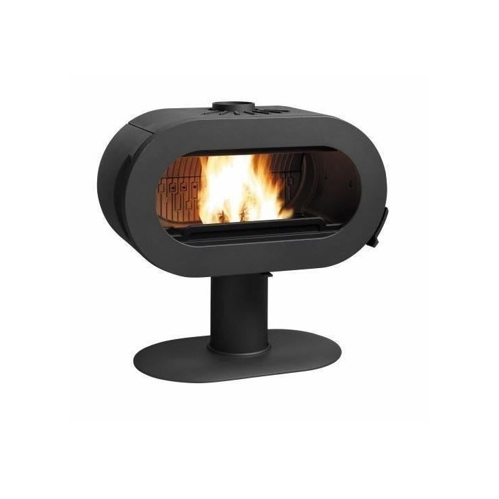 Poele a bois - INVICTA - Fifty plus pied - 10 KW - En fonte - Bûches 60 cm
