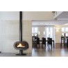 Poele a bois - INVICTA - Fifty plus pied - 10 KW - En fonte - Bûches