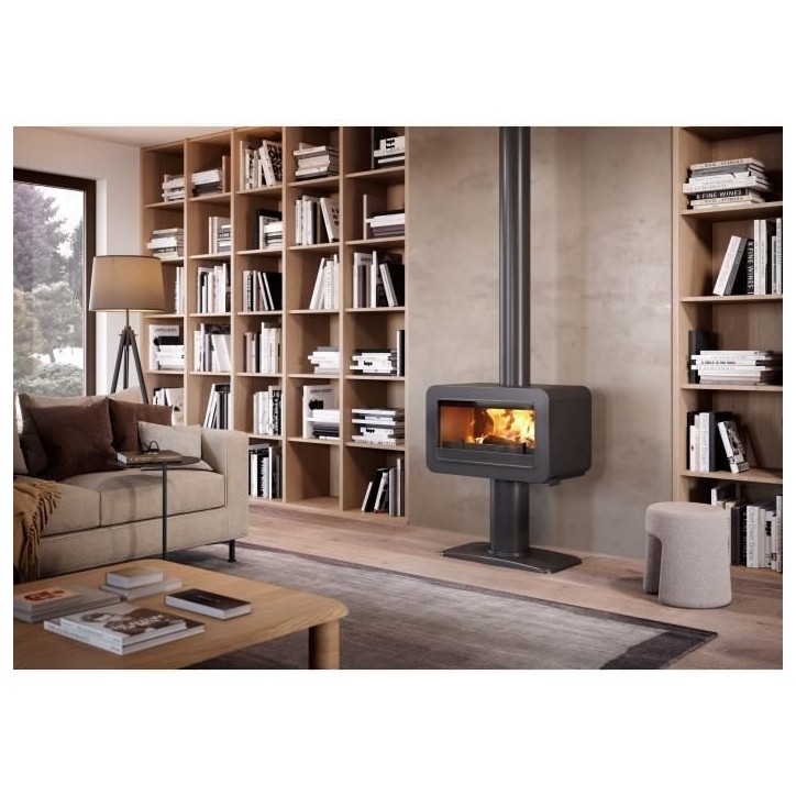 Poele a bois - INVICTA - Wilson sur pied - 8 KW