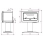 Poele a bois - INVICTA - Wilson sur pied - 8 KW Poele a bois - INVICTA - Wilson sur pied - 8 KW