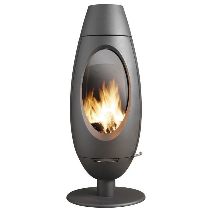 Poele a bois - INVICTA Ode - 10 KW - Fonte - Bûches 25 cm Poele a bois - INVICTA Ode - 10 KW - Fonte - Bûches 25 cm