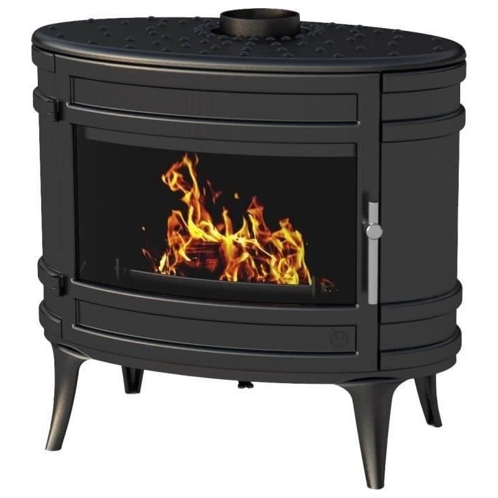 Poele a bois en fonte INVICTA Mandor - Puissance optimale: 12 kW - Max: 18kW - Bûches 33 cm max - Fabriqué en France - Ecodesg Poele a bois en fonte INVICTA Mandor - Puissance optimale: 12 kW - Max: 18kW - Bûches 33 cm max - Fabriqué en France - Ecodesg