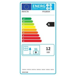 Poele a bois en fonte INVICTA Mandor - Puissance optimale: 12 kW - Max