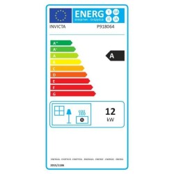 Poele a bois en fonte INVICTA Mandor - Puissance optimale: 12 kW - Max