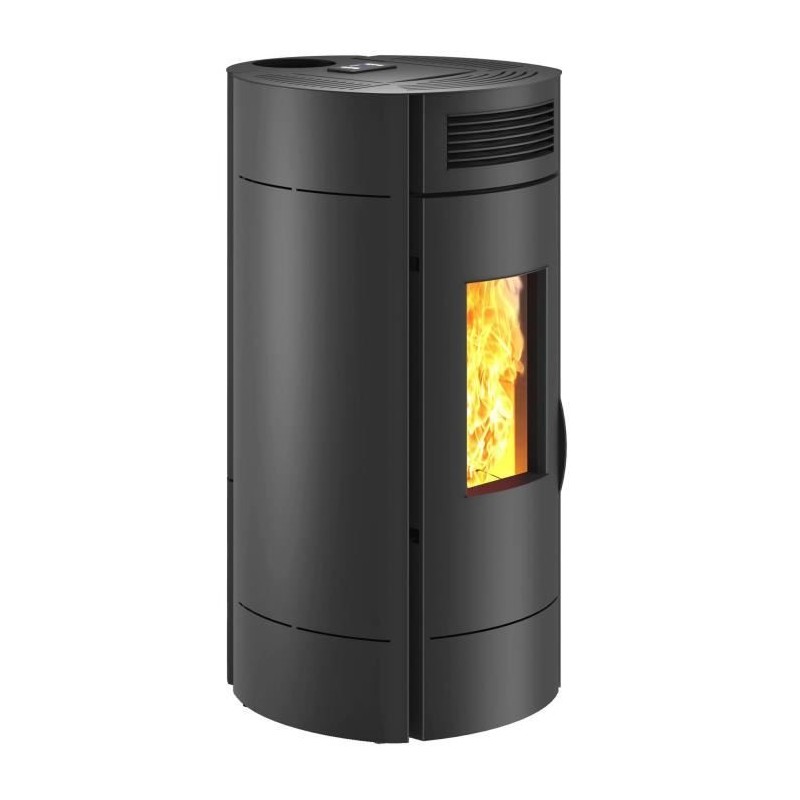 Poele a granulés - INVICTA - Lodi 6 - Etanche - SDC WIFI - Noir