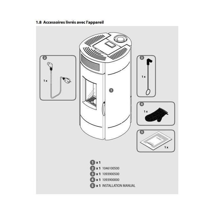 Poele a granulés - INVICTA - Lodi 6 - Etanche - SDC WIFI - Noir Poele a granulés - INVICTA - Lodi 6 - Etanche - SDC WIFI - Noir