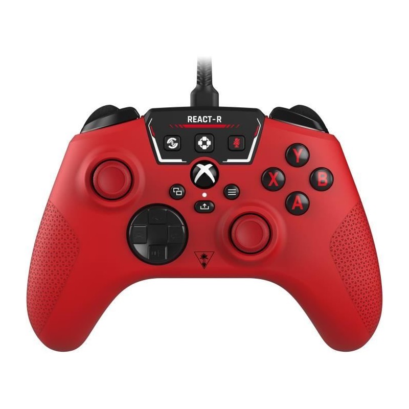 Manette de jeu filaire - TURTLE BEACH - REACT-R - Rouge - Xbox & Windo Manette de jeu filaire - TURTLE BEACH - REACT-R - Rouge - Xbox & Windo
