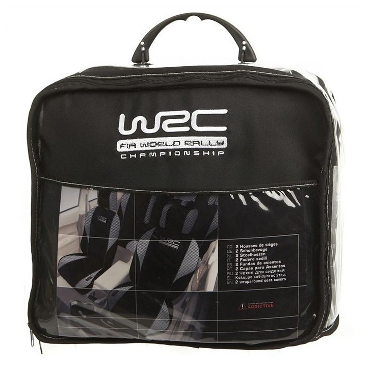 Lot de 5 housses avant arriere 2/3 1/3 et appuie tete - WRC - universelles - Fixation simple -Compatible Airbag Lot de 5 housses avant arriere 2/3 1/3 et appuie tete - WRC - universelles - Fixation simple -Compatible Airbag