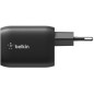 Chargeur secteur double port USB-C - BELKIN - 65 W - Nintendo Switch 2 - Noir