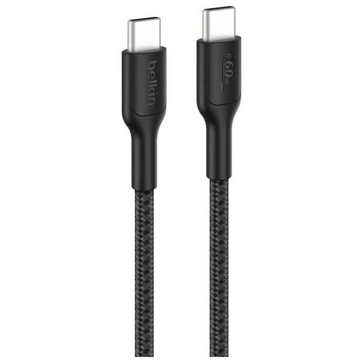 Câble USB-C vers USB-C Gaming - BELKIN - Nintendo Switch 2 - 60 W - Noir