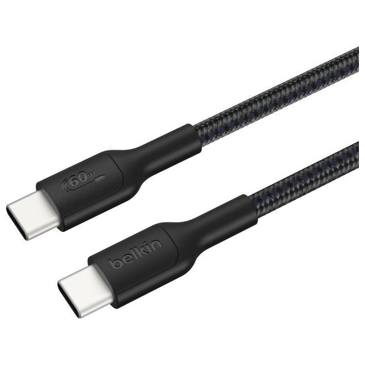 Câble USB-C vers USB-C Gaming - BELKIN - Nintendo Switch 2 - 60 W - Noir