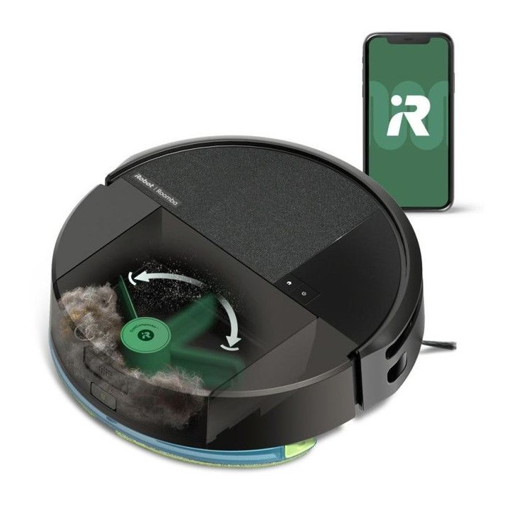 Aspirateur Robot Laveur - IROBOT Roomba 205 Combo Compactor - 3h - 7000 Pa - 1820 ml - Noir Aspirateur Robot Laveur - IROBOT Roomba 205 Combo Compactor - 3h - 7000 Pa - 1820 ml - Noir