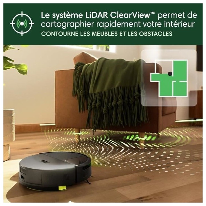 Aspirateur Robot Laveur - IROBOT Roomba 205 Combo Compactor - 3h - 7000 Pa - 1820 ml - Noir Aspirateur Robot Laveur - IROBOT Roomba 205 Combo Compactor - 3h - 7000 Pa - 1820 ml - Noir