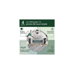 Aspirateur Robot Laveur - IROBOT Roomba 105 Combo - 2h - 7000 Pa - 400