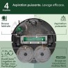 iRobot Roomba Plus 505 Noir - Base Multifonction - Lavage et séchage