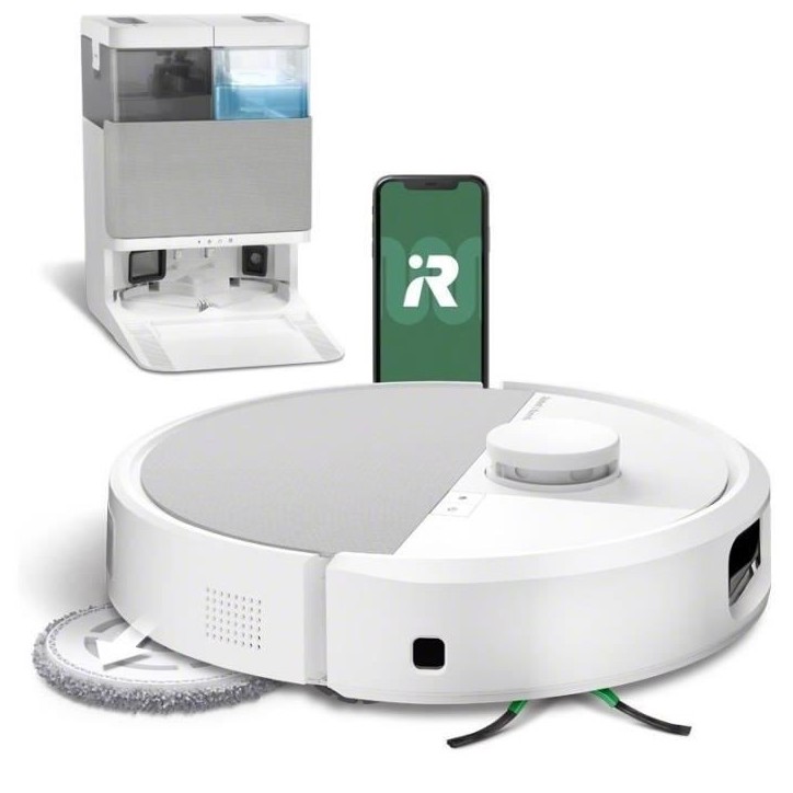 iRobot Roomba Plus 505 Combo + AutoWash - Base Multifonction - Lavage et séchage a l'air Chaud des lingettes - PrecisionVision iRobot Roomba Plus 505 Combo + AutoWash - Base Multifonction - Lavage et séchage a l'air Chaud des lingettes - PrecisionVision