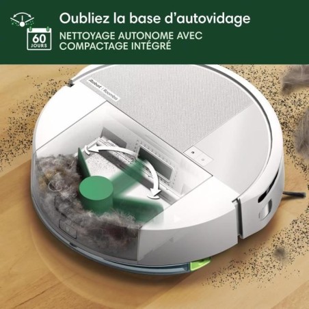 iRobot Roomba 205 DustCompactor Combo - Compacte automatiquement Les débris a l'intérieur du robot jusqu'a 60 J - Clearview Li