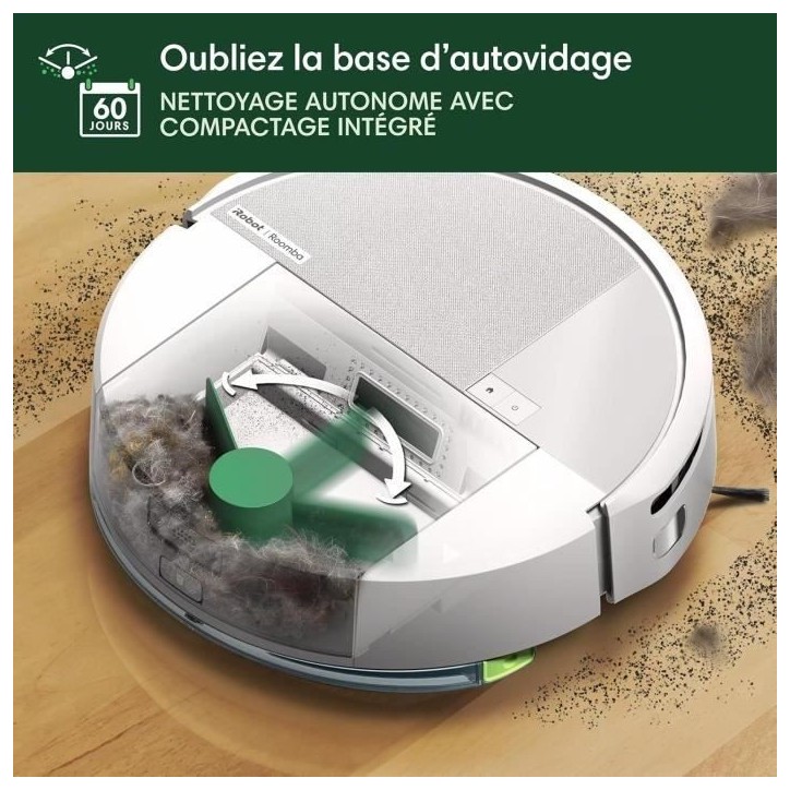 iRobot Roomba 205 DustCompactor Combo - Compacte automatiquement Les débris a l'intérieur du robot jusqu'a 60 J - Clearview Li iRobot Roomba 205 DustCompactor Combo - Compacte automatiquement Les débris a l'intérieur du robot jusqu'a 60 J - Clearview Li