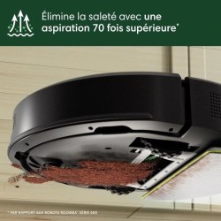 iRobot Roomba 105 Combo - Robot Aspirateur Laveur 2en1 - Puissance d'A