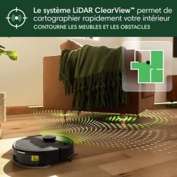 iRobot Roomba 105 Combo - Robot Aspirateur Laveur 2en1 - Puissance d'A