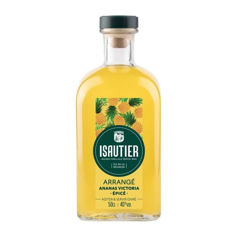 Isautier - Rhum arrangé Ananas Victoria - 40,0% Vol. - 50 cl Isautier - Rhum arrangé Ananas Victoria - 40,0% Vol. - 50 cl