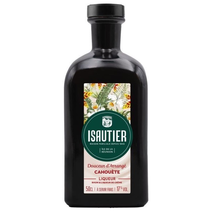 Rhum Isautier - Douceur d'Arrangé Cahouete - Rhum arrangé - La Réunion - 17%vol - 50cl