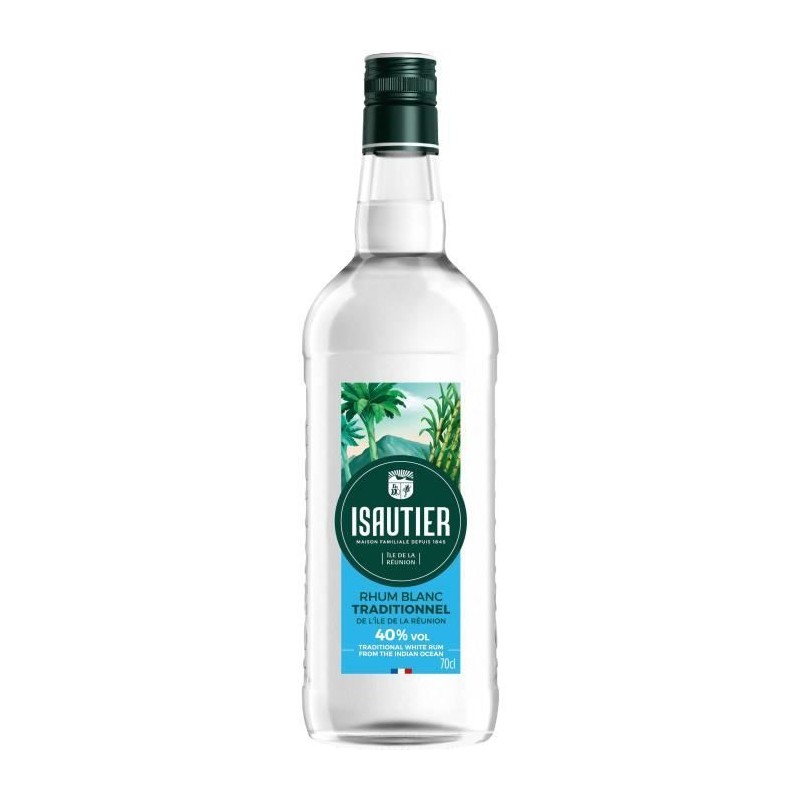 Isautier - Rhum blanc traditionnel - 40,0% Vol. - 70 cl Isautier - Rhum blanc traditionnel - 40,0% Vol. - 70 cl