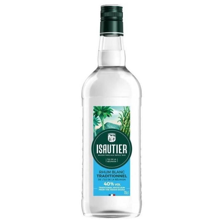 Isautier - Rhum blanc traditionnel - 40,0% Vol. - 70 cl
