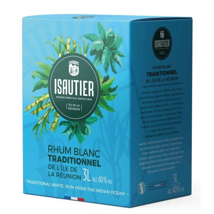 Rhum Blanc 40° Bib 3l Isautier