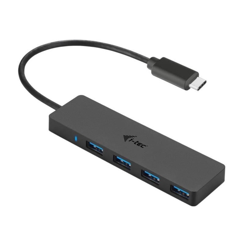USB-C HUB I-TEC avec 4 Ports USB 3.0 avec Câble Intégré 20cm USB-C HUB I-TEC avec 4 Ports USB 3.0 avec Câble Intégré 20cm