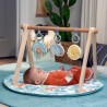 INGENUITY Tapis d'éveil bébé Sun Valley, arche de jeu en bois - 3 j