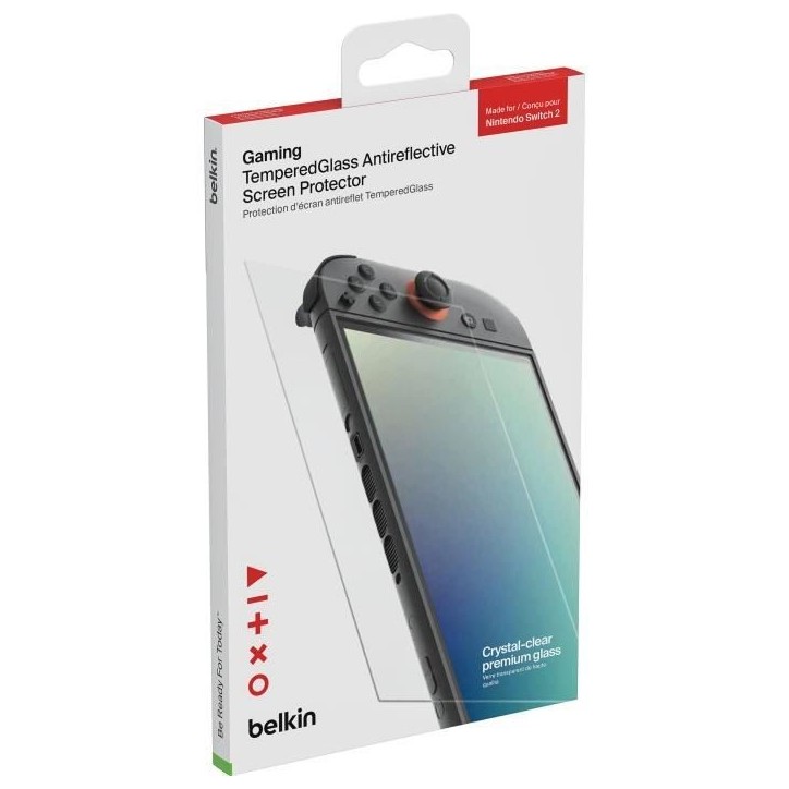 Protectection d'écran antireflet - BELKIN - TemperedGlass - Nintendo Switch 2 Protectection d'écran antireflet - BELKIN - TemperedGlass - Nintendo Switch 2