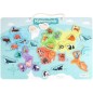 Plateau magnétique des continents - Jeu Éducatif - J.A.D.E - 30 pieces animaux - BOIS FSC - 40x30 cm - Des 3 ans Plateau magnétique des continents - Jeu Éducatif - J.A.D.E - 30 pieces animaux - BOIS FSC - 40x30 cm - Des 3 ans