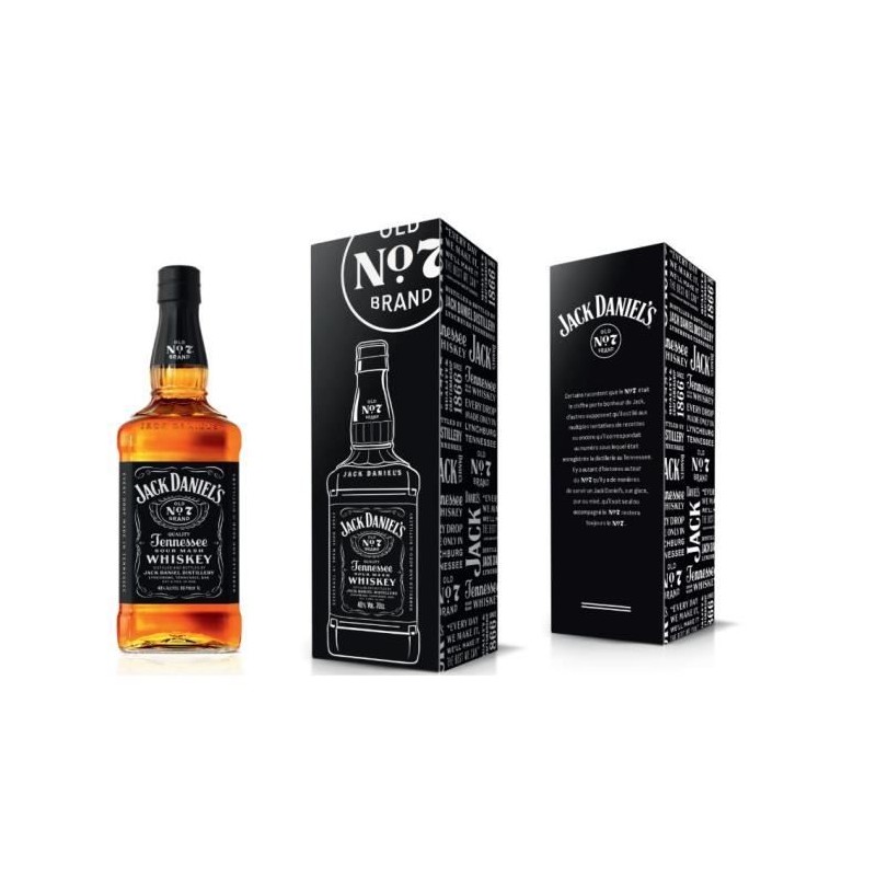 Jack Daniel's Old N°7 + Etui métal Equity - Whisky - 70 cl - 40,0% V Jack Daniel's Old N°7 + Etui métal Equity - Whisky - 70 cl - 40,0% V