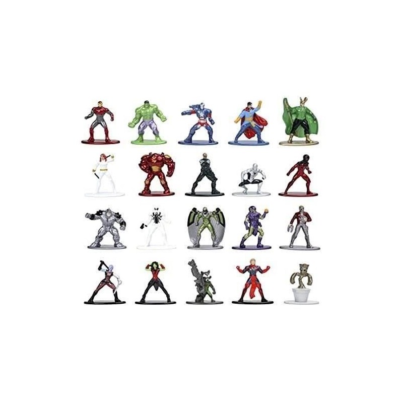 Figurines Marvel - SIMBA.DICKIE.GROUP - Coffret de 20 - Métal - 4cm Figurines Marvel - SIMBA.DICKIE.GROUP - Coffret de 20 - Métal - 4cm